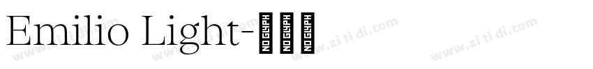 Emilio Light字体转换